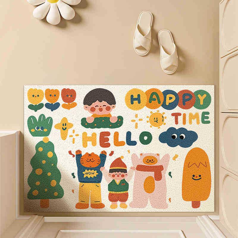 Whimsical Indoor Welcome Mat