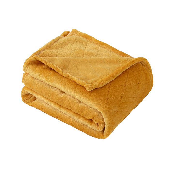 Ladies Cozy Microfiber Blanket with Diamond Shape Design Bowlift