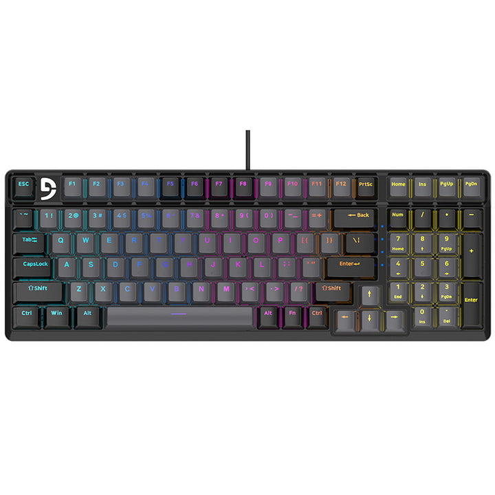 Mechanical Gaming Keyboard with Enhanced Key Response Bowlift