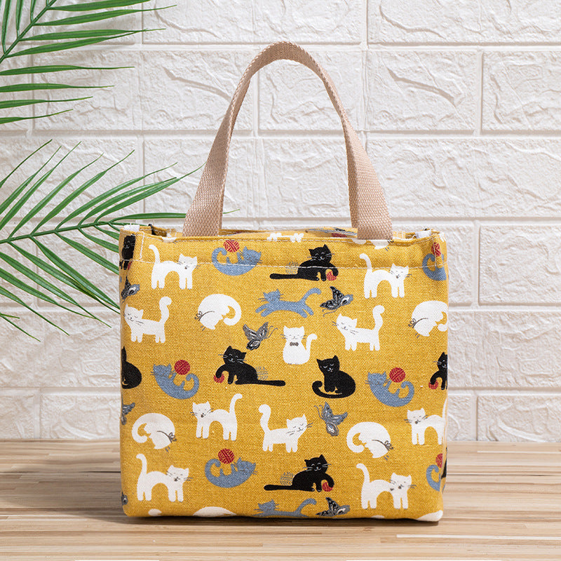 Cute Cat Print Tote Bag Bowlift