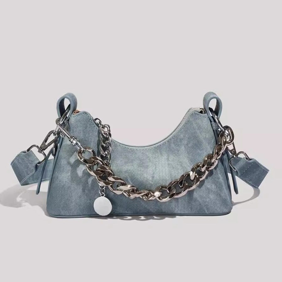 Stylish Chain Detail Handbag Bowlift