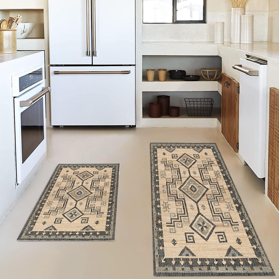 Vintage-Inspired Kitchen Mat Set Bowlift