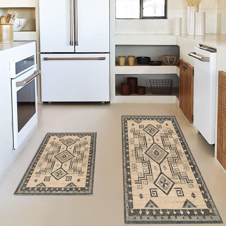 Vintage-Inspired Kitchen Mat Set Bowlift