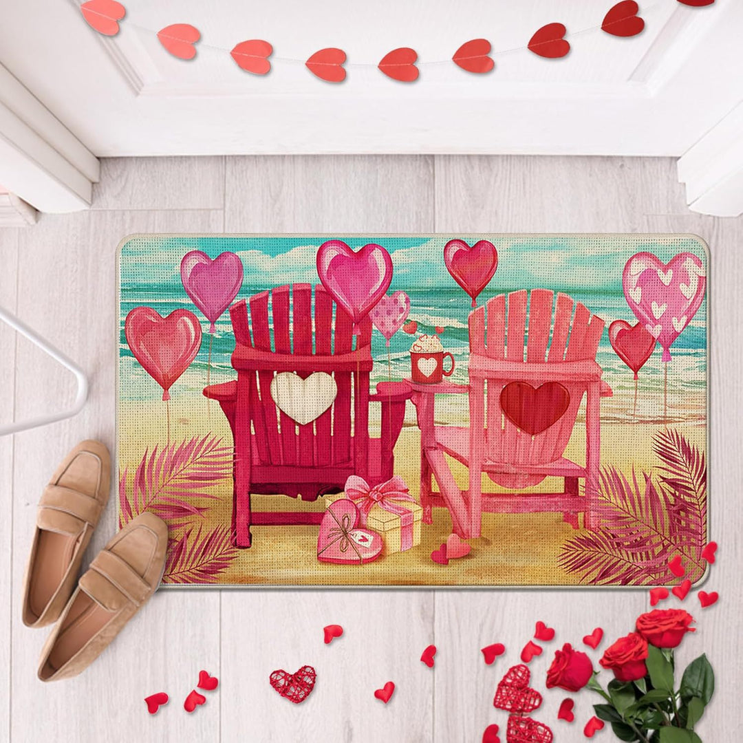 Romantic Floral Welcome Mat Bowlift