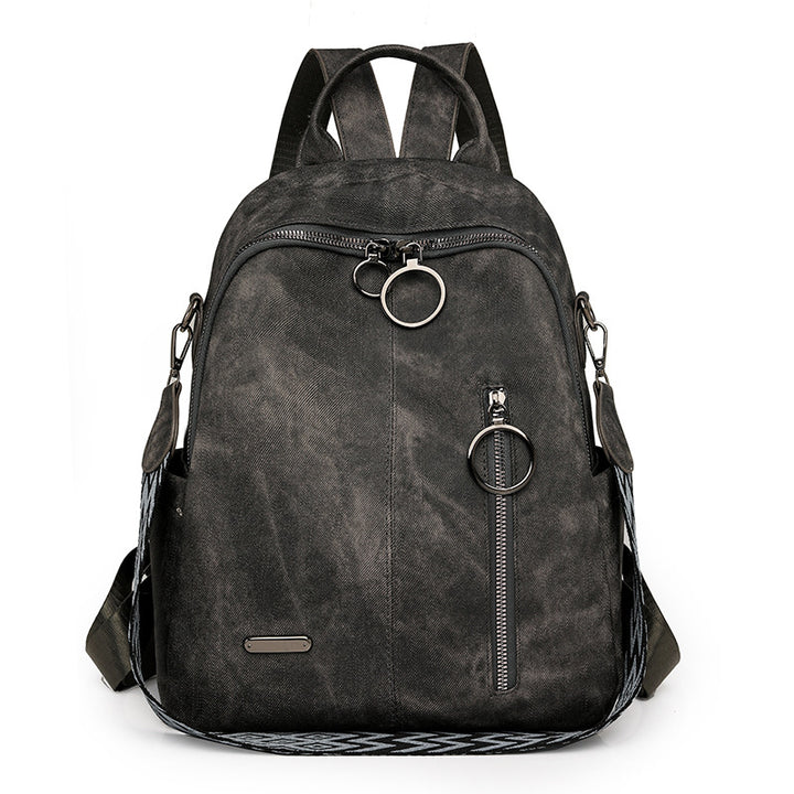 Versatile Textured Casual Backpack Bowlift