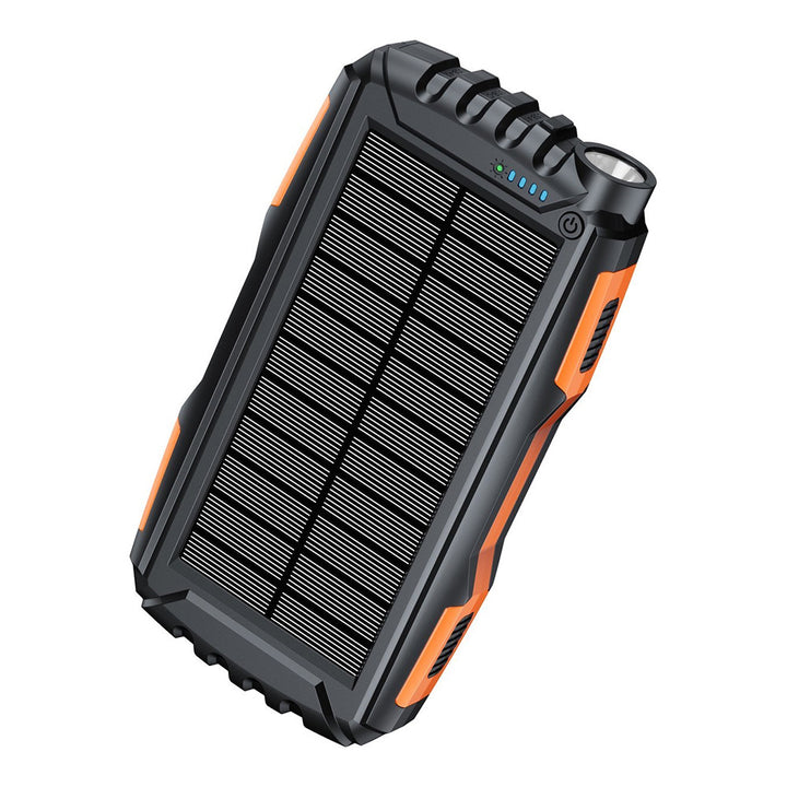 Robust Solar Power Bank with LED Flashlight Bowlift
