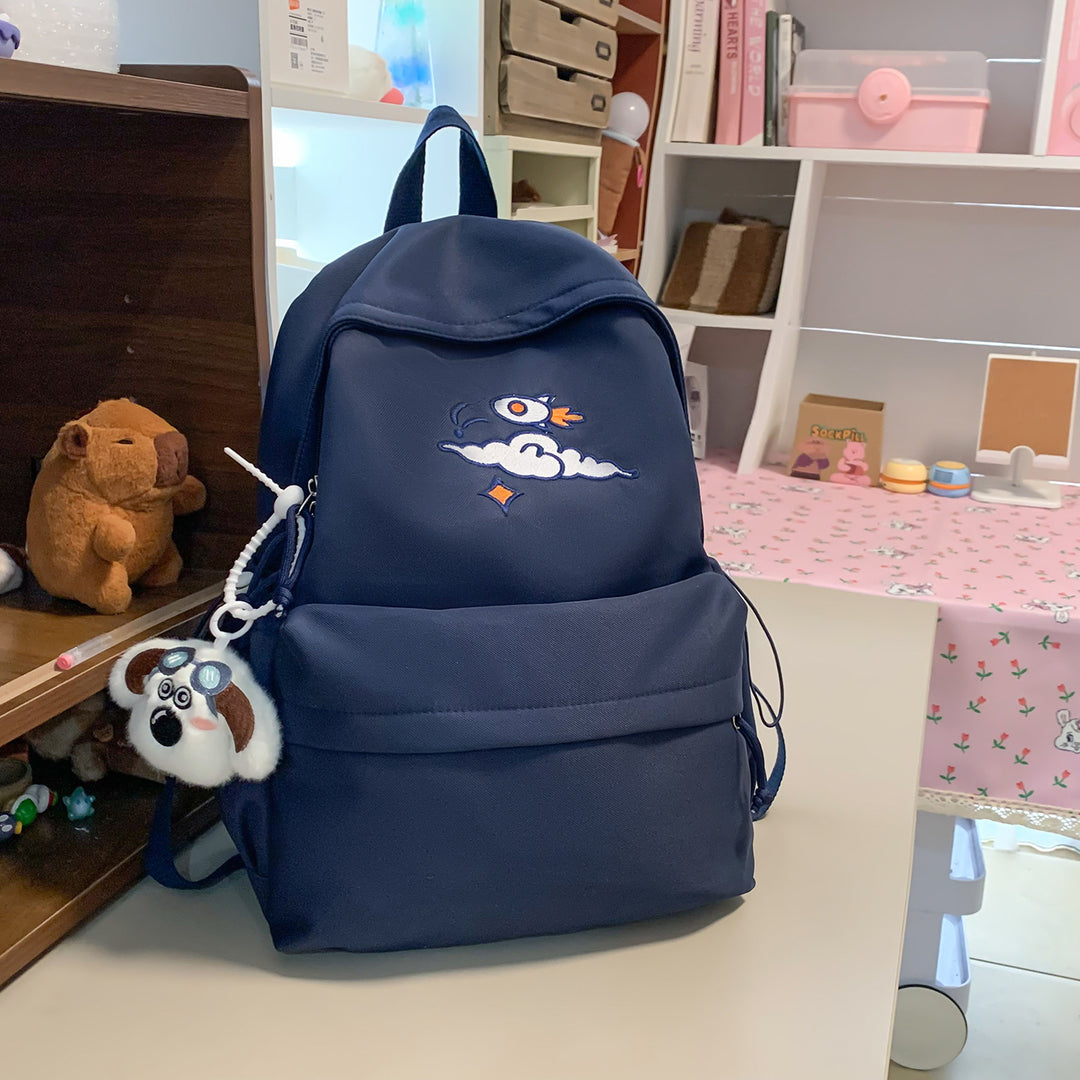 Everyday backpack with unique embroidery design Bowlift