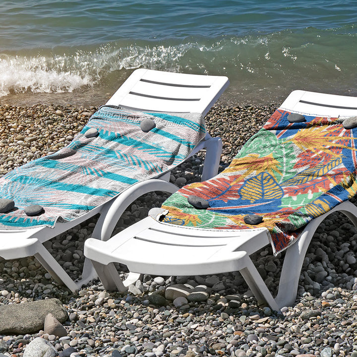 Beach towel made of skin-friendly microfiber with a creative pattern mix Bowlift