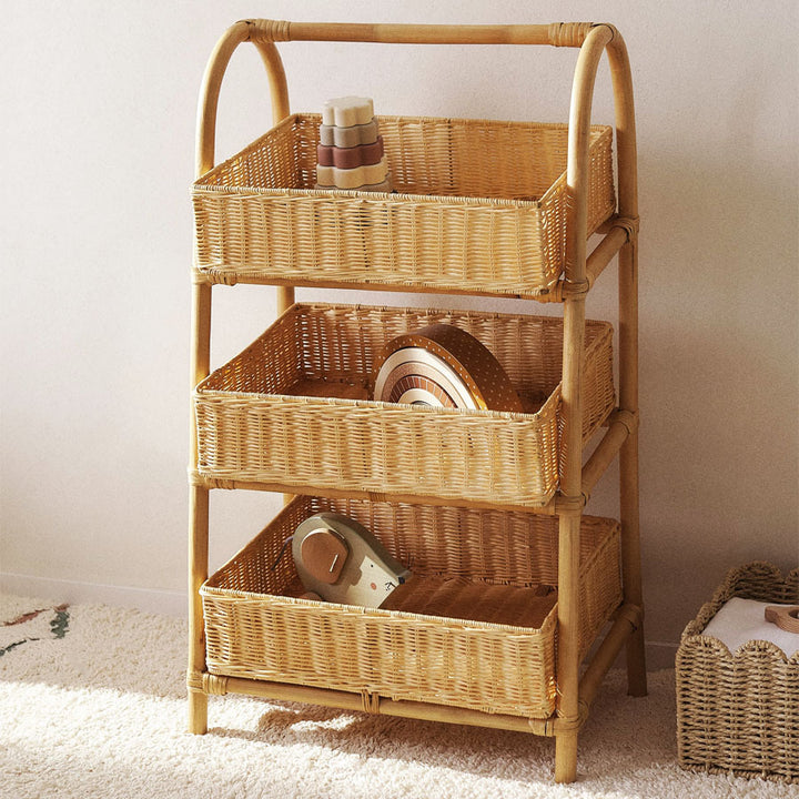 Multi-Tier Woven Storage Rack Bowlift