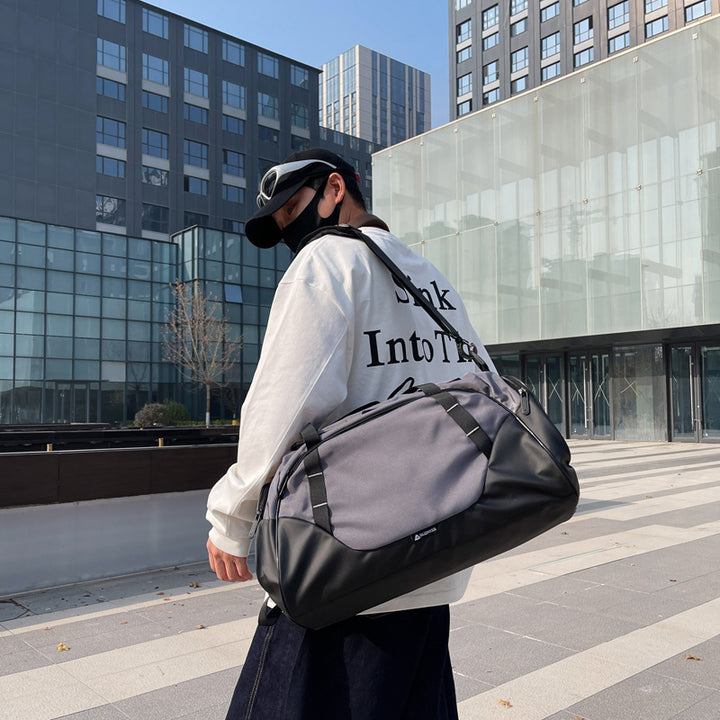 Sporty Weekend Duffel Bag with Multifunctional Compartments Bowlift