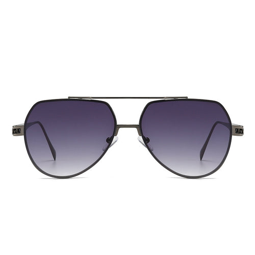 Women's designer sunglasses in a stylish, curved metal frame Bowlift