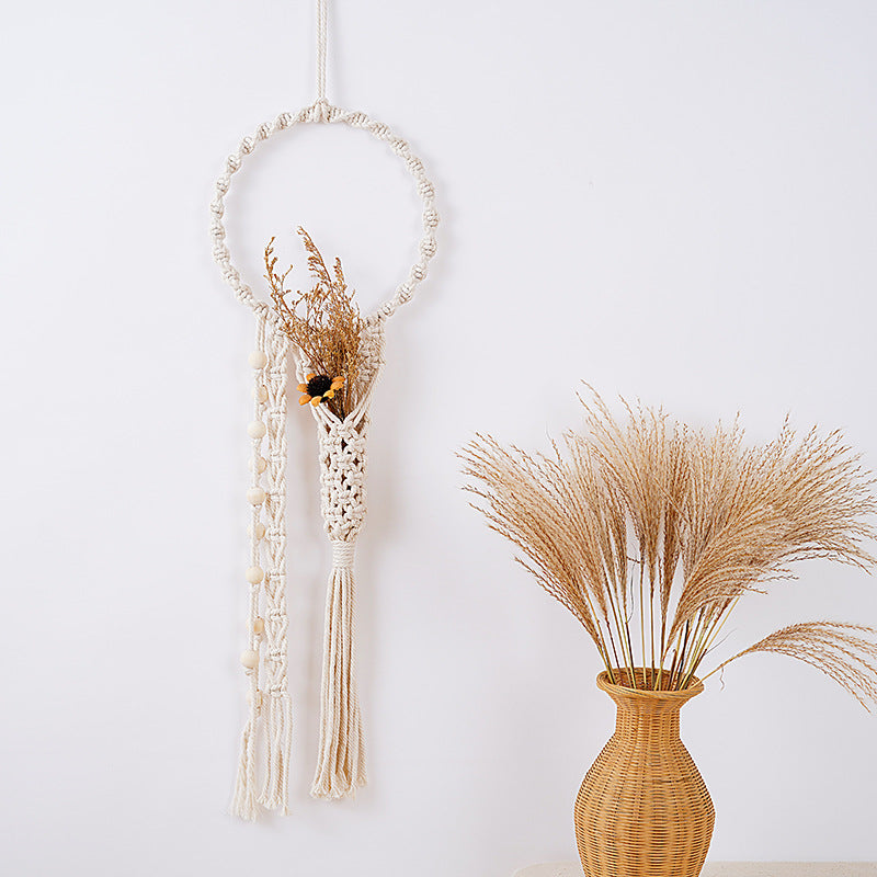 Bohemian Macramé Dreamcatcher Wall Hanging Bowlift
