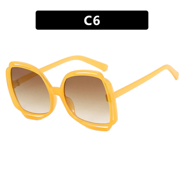 Women's oversized sunglasses in stylish retro design Bowlift