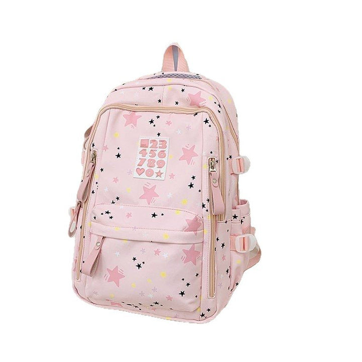 Playful backpack with star motifs and practical functions Bowlift