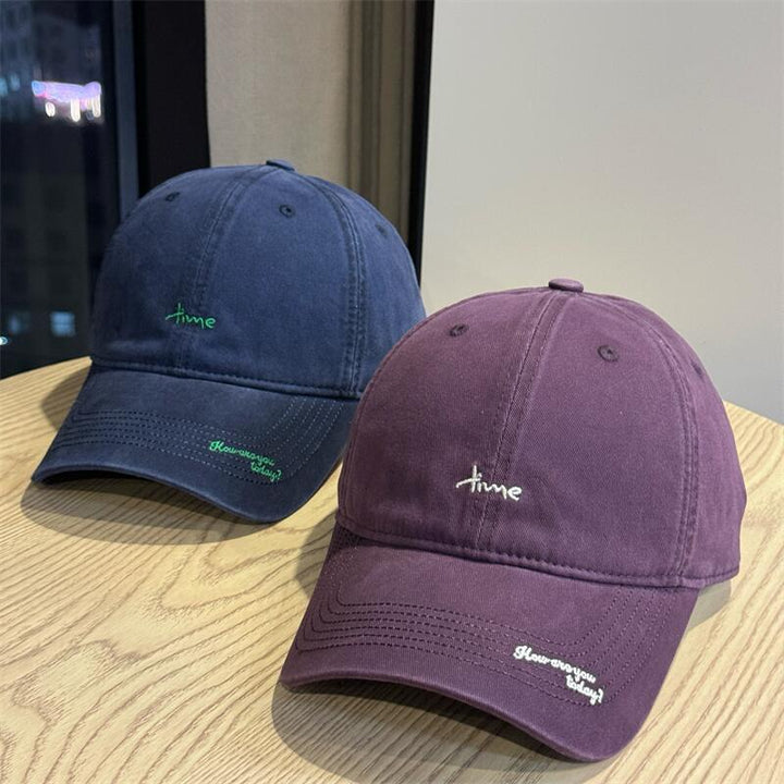 Women's Casual Embroidered Adjustable Cap Bowlift