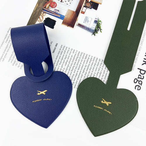 Heart-Shaped Luggage Identification Tag Bowlift