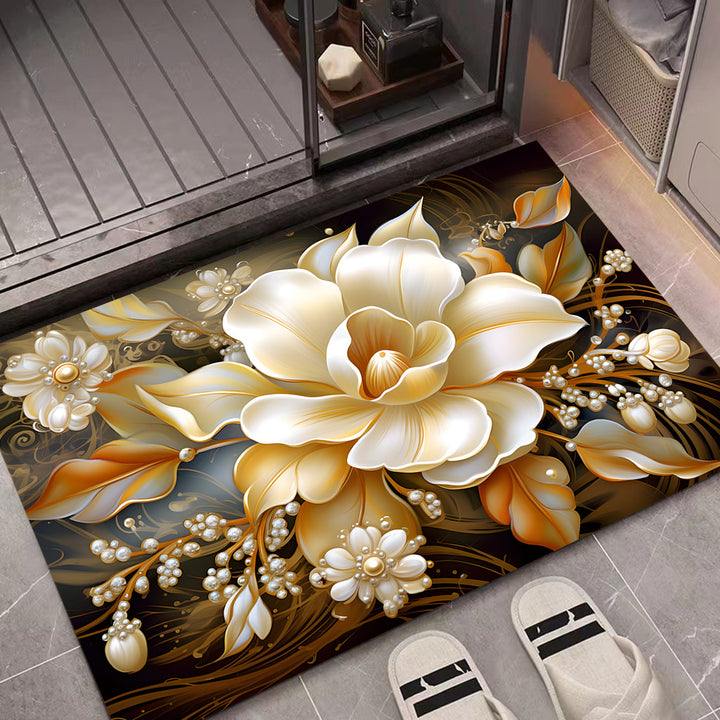 Floral Decorative Door Mat Bowlift