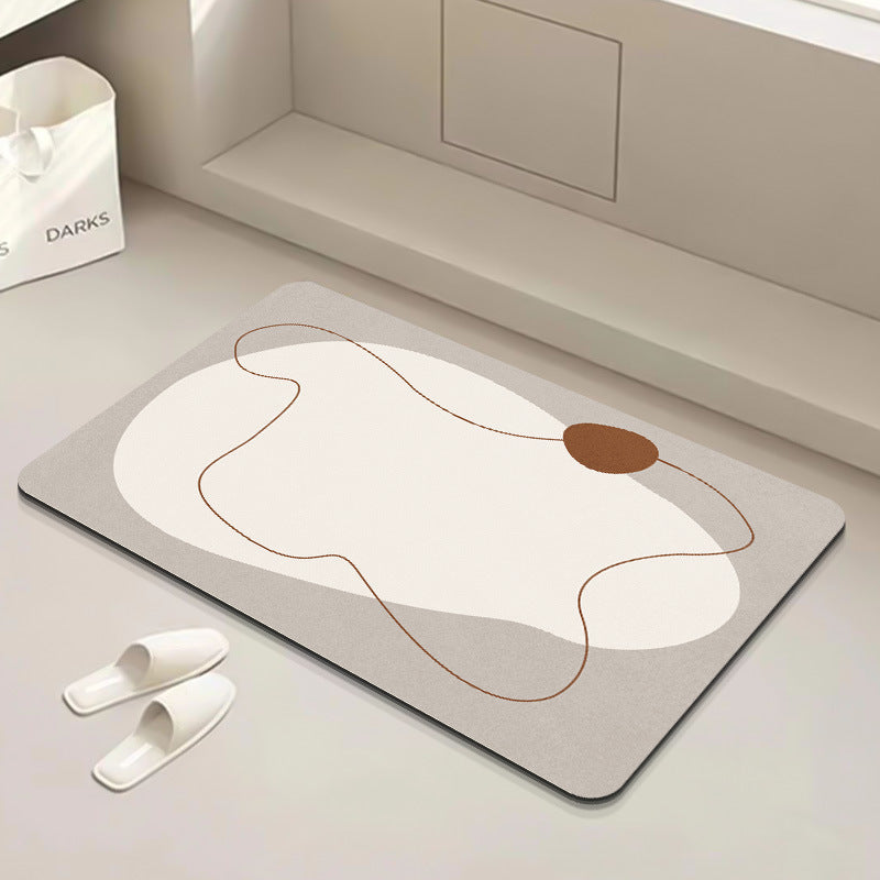 Modern Geometric Bath Mat Bowlift