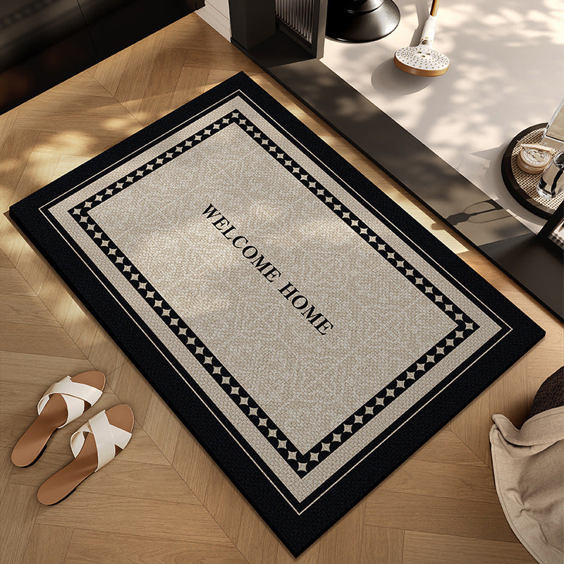 Checkerboard Patterned Entryway Mat Bowlift