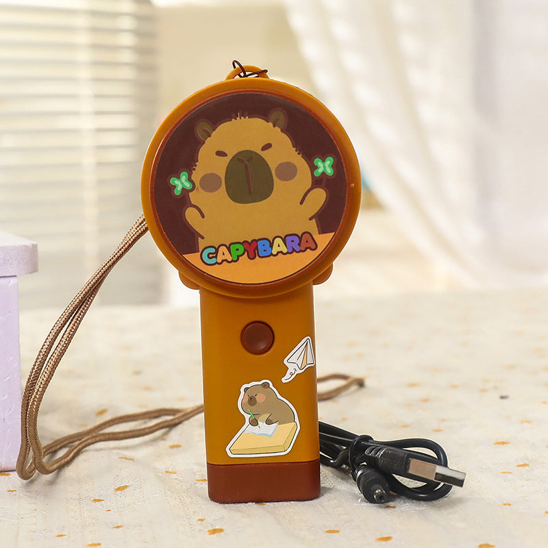Portable Usb Mini Fan with Creative Capybara Design Bowlift