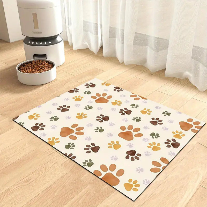 Extra large waterproof silicone pet feeding mat with non-slip backing Bowlift