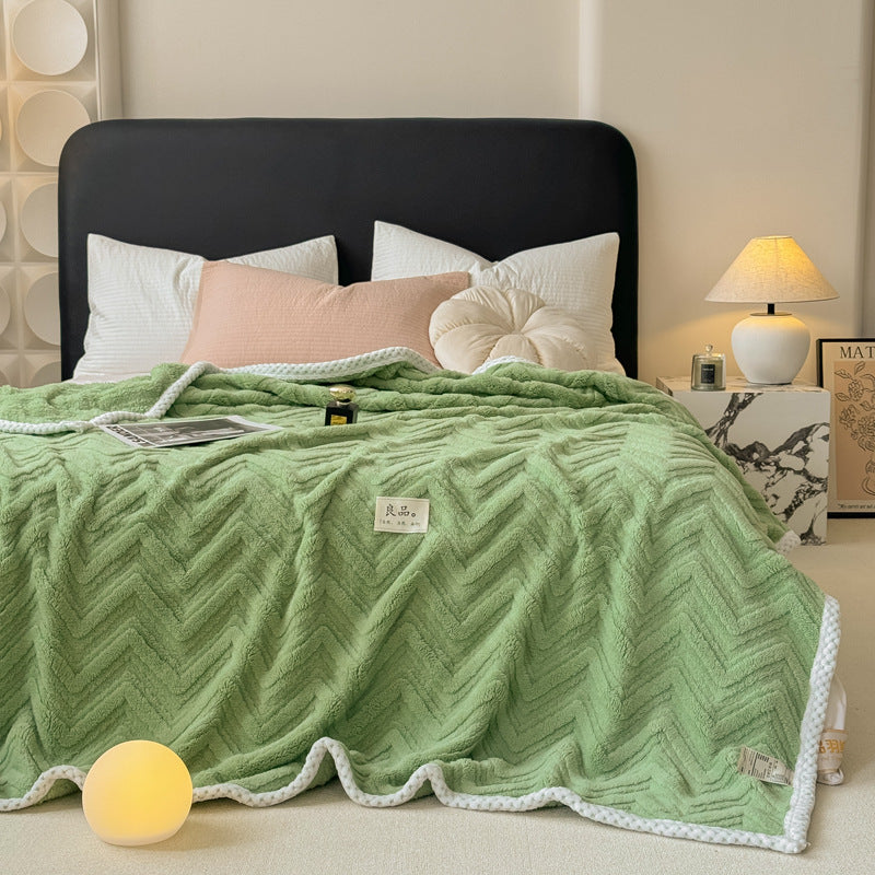 Herringbone Knit Throw Blanket