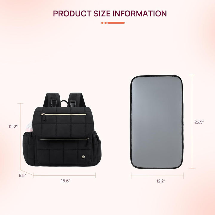 Padded backpack with organizer pocket Bowlift