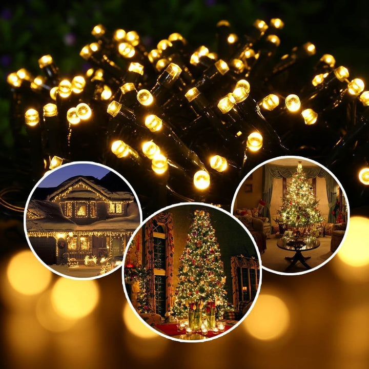 Globe LED String Lights With Waterproof Copper Wire And Textured Clear Bulbs Bowlift
