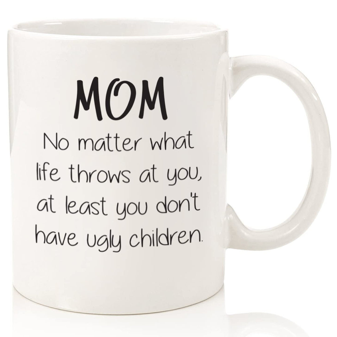 Ceramic Novelty Mother'S Day Coffee Mug With Tall Straight Walls Large C-Handle Sublimation Print