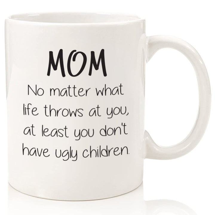 Ceramic Novelty Mother'S Day Coffee Mug With Tall Straight Walls Large C-Handle Sublimation Print