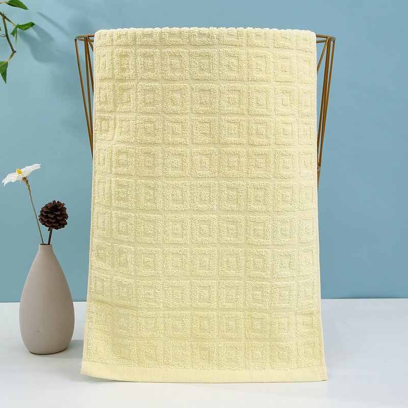 Luxury terry towel with modern check pattern Bowlift