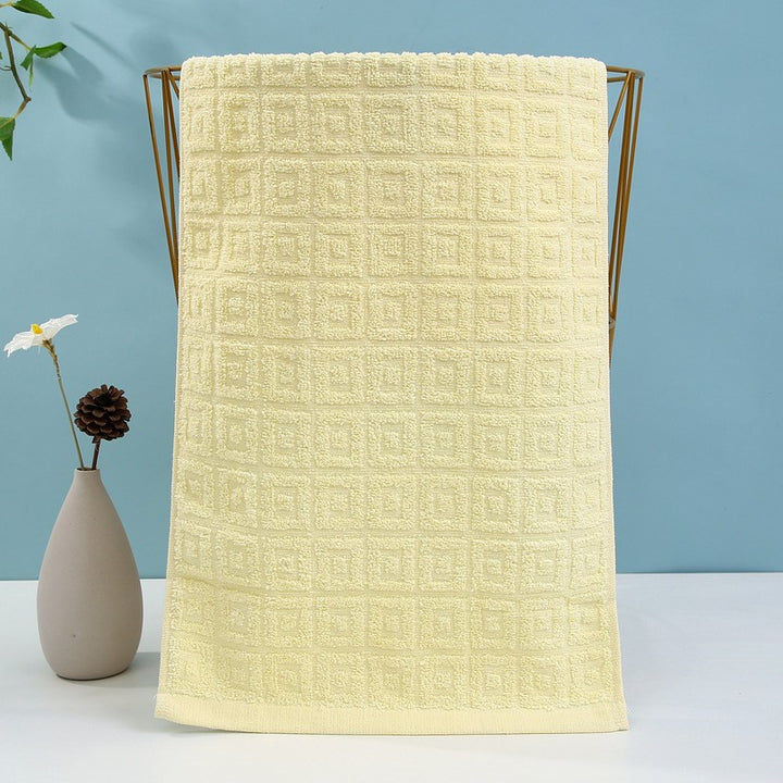 Luxury terry towel with modern check pattern Bowlift