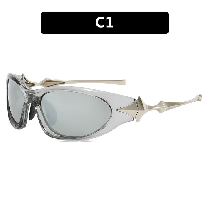 Women's futuristic sports sunglasses with ergonomic design Bowlift