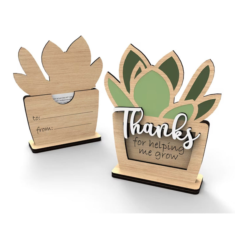 Inspirational Wooden Plant Sign