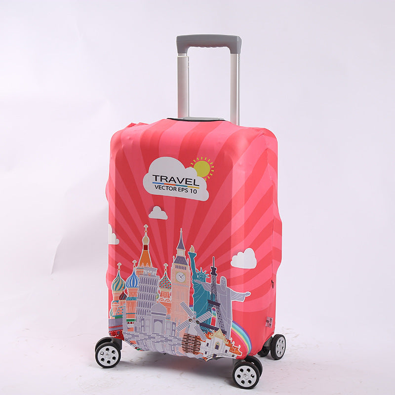 Unisex Suitcase with Creative World Travel Design Bowlift