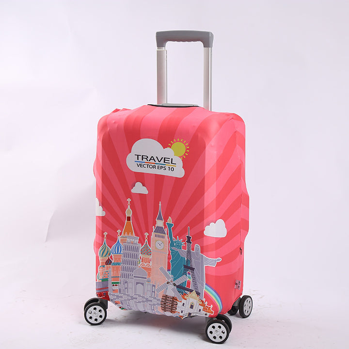 Unisex Suitcase with Creative World Travel Design Bowlift