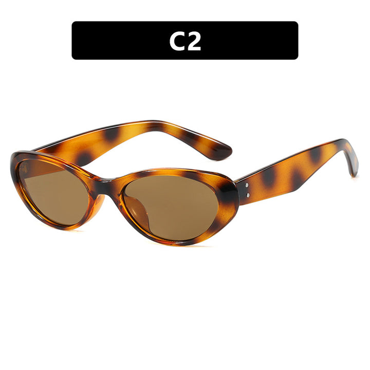 Women's fashionable Cat-Eye sunglasses with high-quality plastic frame and UV protection Bowlift