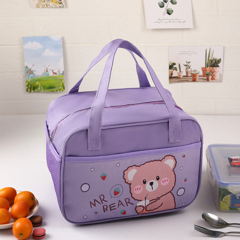 Cute Bear-Themed Insulated Lunch Bag Bowlift