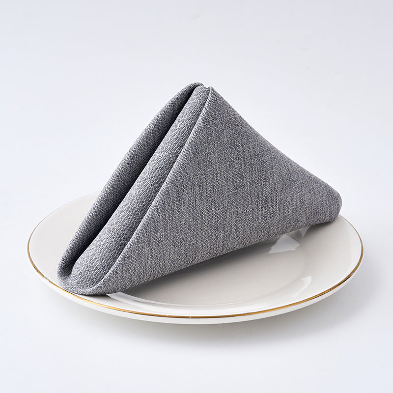Premium Textured Linen-Blend Dinner Napkin With Hotel-Style Hem