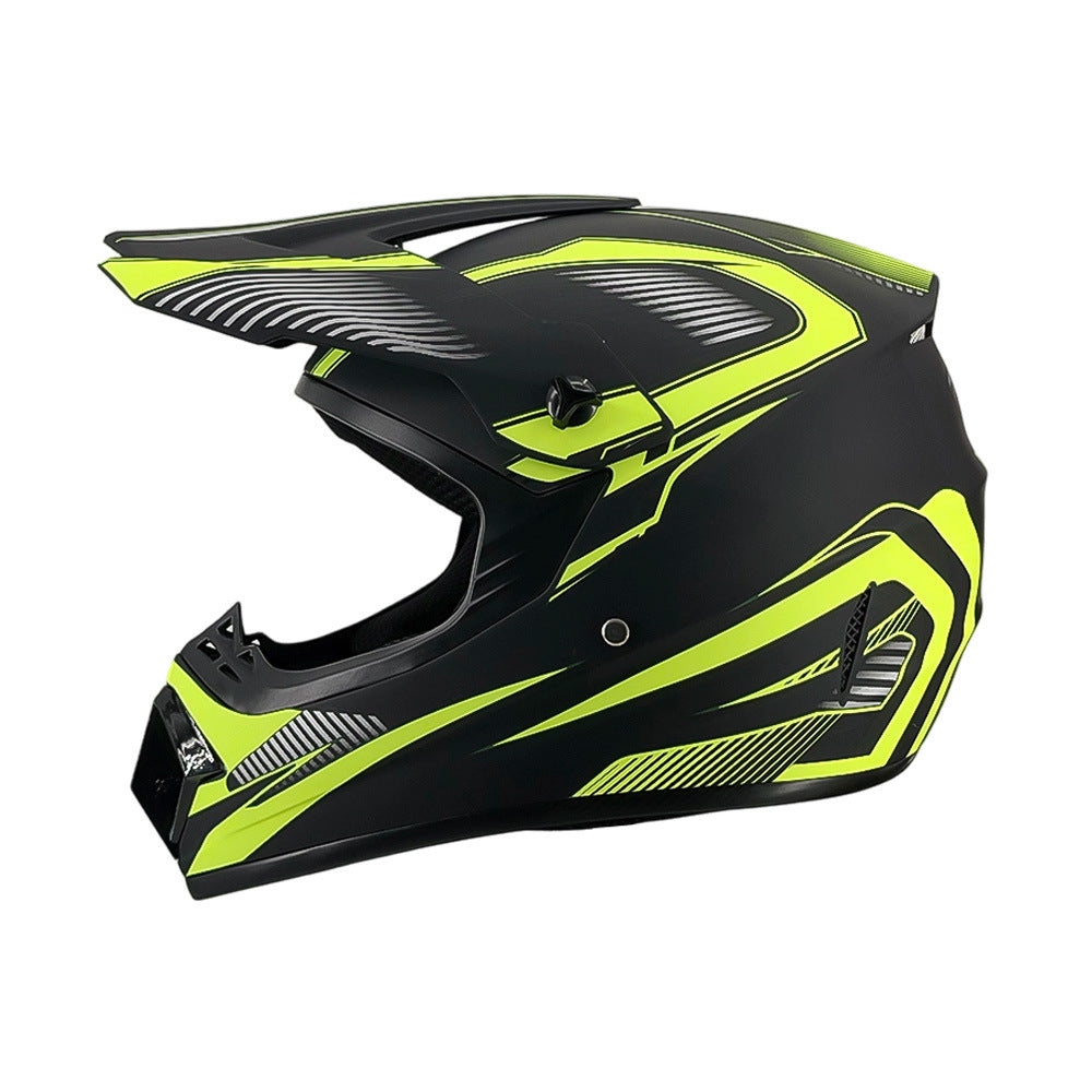 full-face motocross helmet with extended visor and reinforced chin guard Bowlift