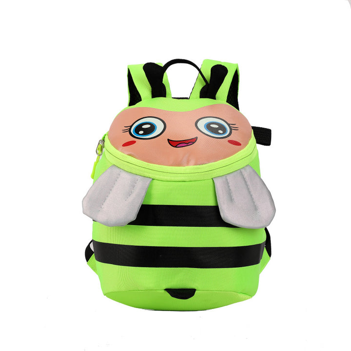 Plush backpack with bee motif and practical compartments Bowlift