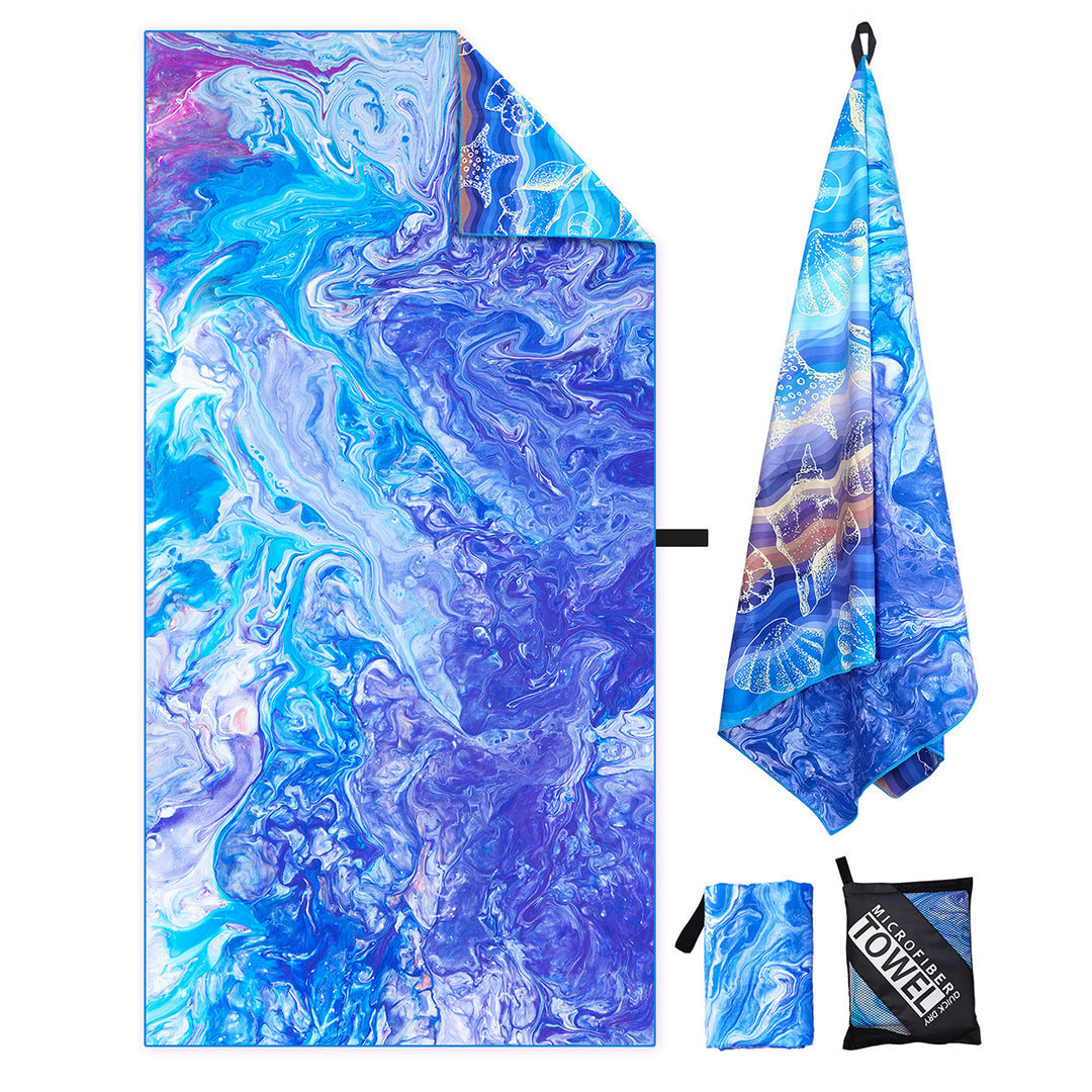 Beach towel with artistic mandala design Bowlift