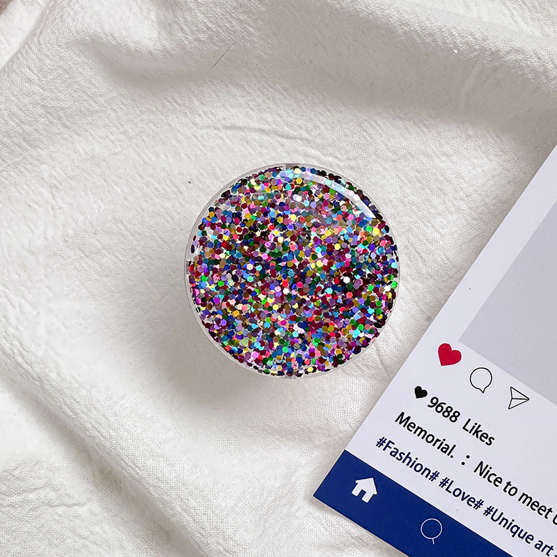 Sparkly Resin Phone Holder And Stand With Full Rotation Base