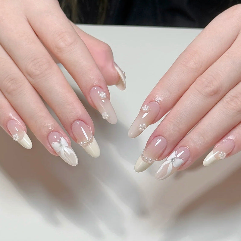 Decorative Glittery Press-On Nail Tips Bowlift