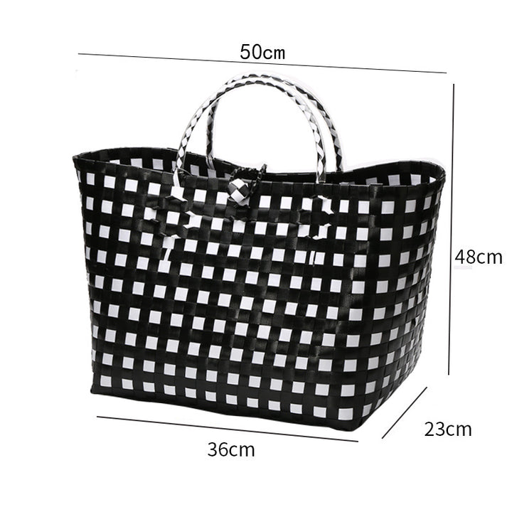 Large Capacity Woven Shopping Tote Bowlift