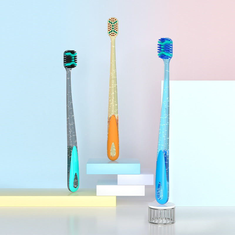 Tri-Head Oral Hygiene Toothbrush Set Bowlift
