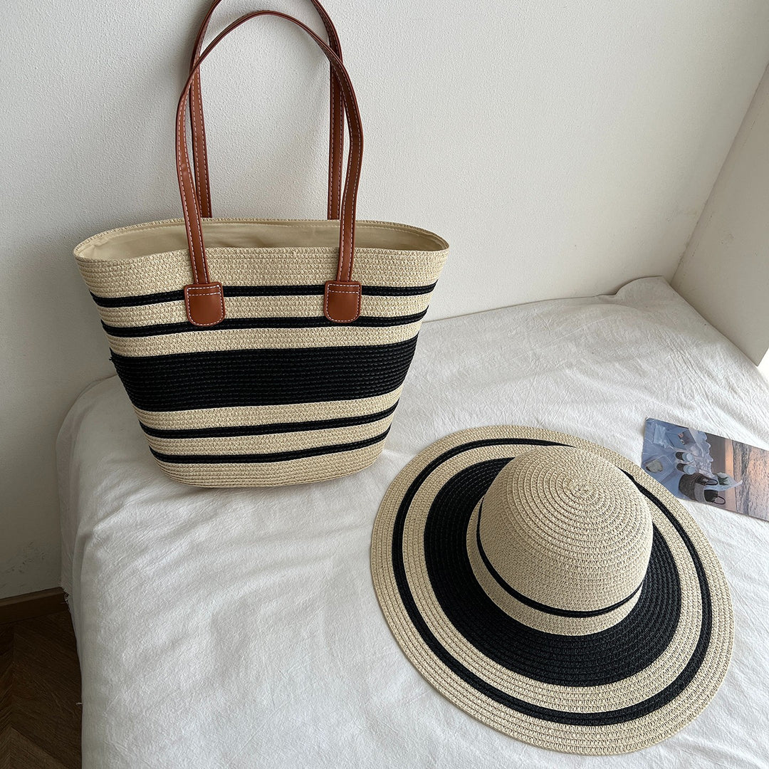 Fashionable Tote Bag Made of Braided Material Bowlift
