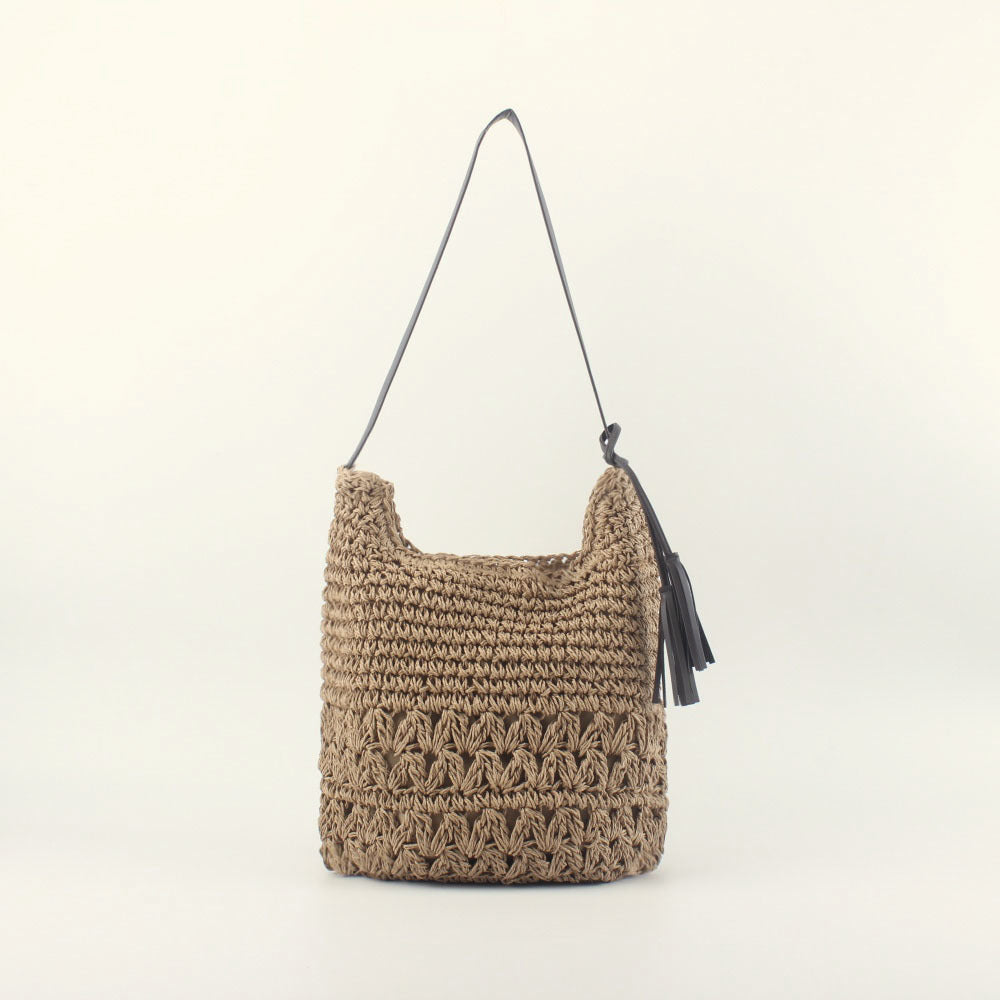 Handcrafted Hobo Bag Made of Natural Material Bowlift