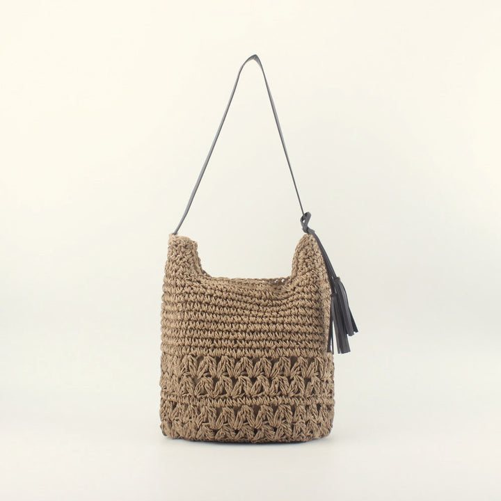 Handcrafted Hobo Bag Made of Natural Material Bowlift