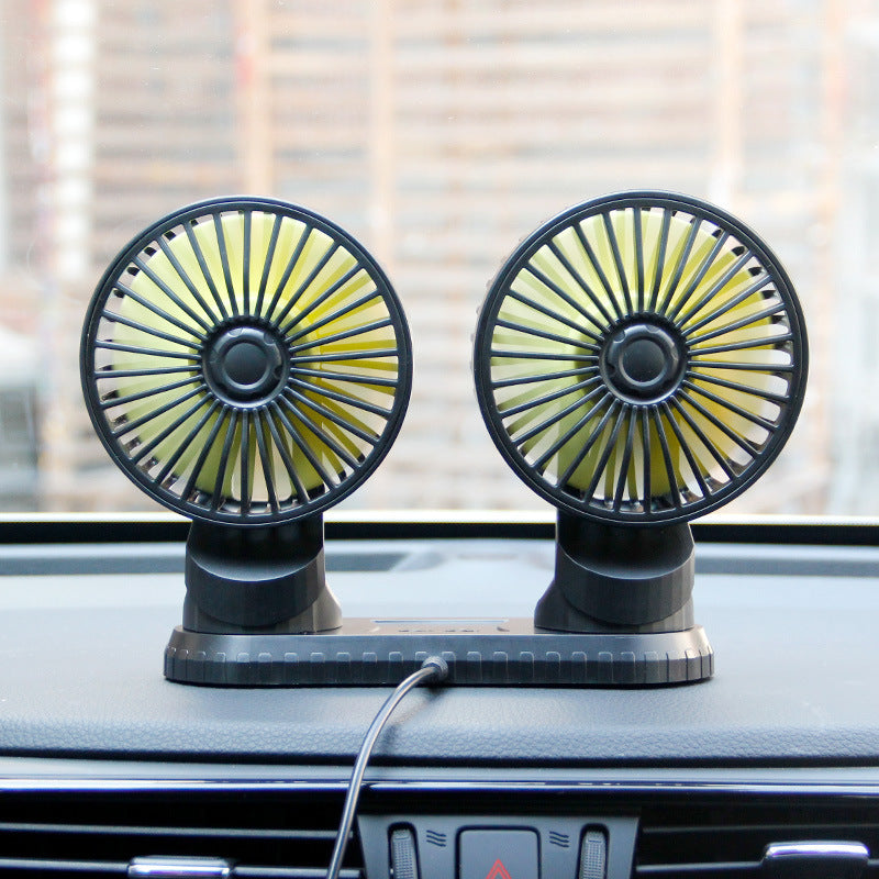 Dual-Head Adjustable Desk Fan Bowlift